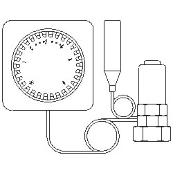 Termostat Uni FH , 7-28 C 0* 1-5, ze zdalnym nastawnikiem i ze zdalnym czujnikiem 2m
