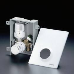 Unibox plus, kombinacja termostat Uni LH plus ogranicznik temperatury RTLH, biały