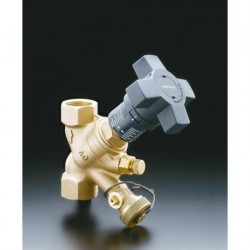 Hydrocontrol VTR. Zawór równoważący DN15, 1/2GW, spiż, otwory zaślepione korkami