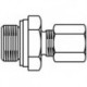 Złączka z pierścieniem twardym Ofix-Oil z mosiądzu G3/8x8mm, prosta, wkrętno-skręcana